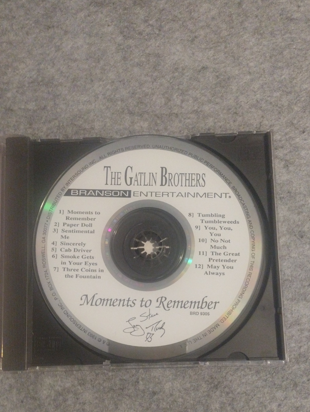 — Moments to Remember CD (White)
